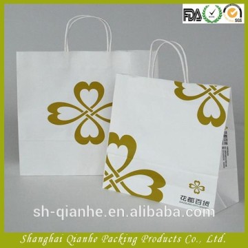 paper shopping bag with paper string