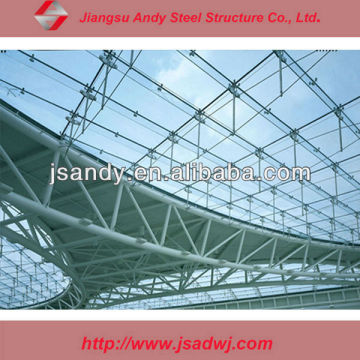 Space frame roof structure