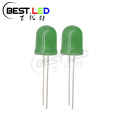 LED verde difuso de 10 mm LED superbrillante