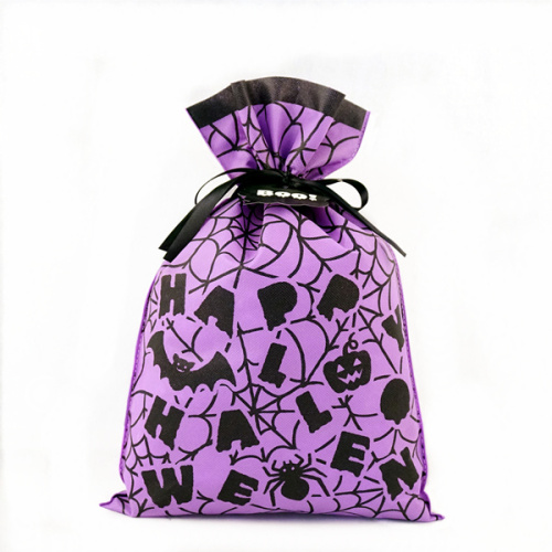 Purple Spider Web Halloween Party Gift Bag Packaging