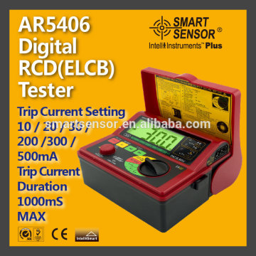 Digital RCD (ELCB) Tester AR5406 Smart Sensor