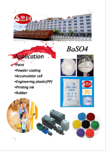 Índice de rendimiento de sulfato de bario (superfino)