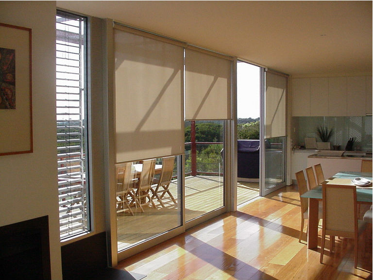 Γαλλικές οθόνες παραθύρων Roller Blinds Fabric Solar Shade για Windows