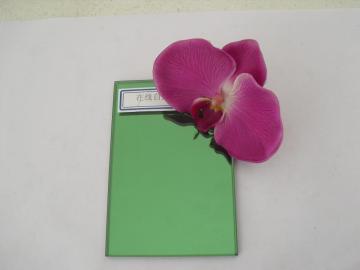 Dark green reflective glass