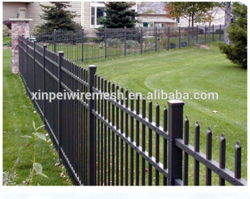 Garden Pressed spear top Fortress iron fence(china factory)