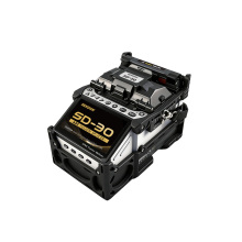 Portable core alignment fiber optical splicer