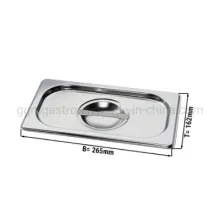 Gn Lids 1/4 for Stainless Steel Food Pan Hotel Buffet Pan Lid