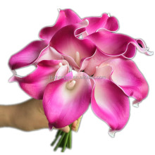 Artificial Touch White Purple Red Pink PU Mini Calla Lily Flower Branch