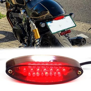 Retro Red Motorcycle Taillight for Chopper Cruiser