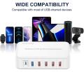 Chargeur 6-Ports PD20w pour iPhone 12 Chargeur Voyage