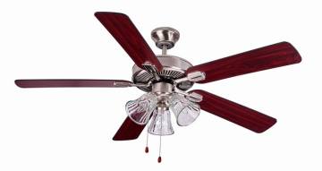 52 inch Brushed Nickel Ceiling Fan with Light