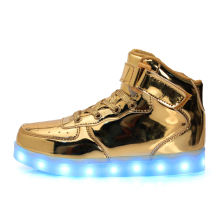 USB Charging Children Led shoes boys girls lighted PU glowing shoes
