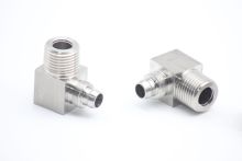 Quick-twist elbow terminal