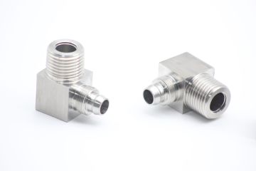 Quick-twist elbow terminal