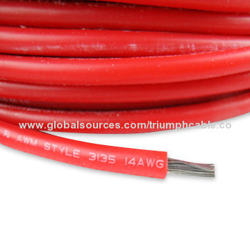 High-temperature Silicone Wire for LED/Thermocouple/Thermo Appliances at 200°C Temperature