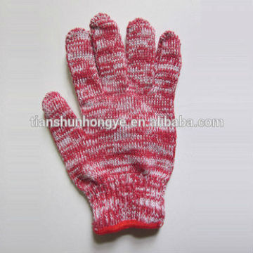 Fashion Colorful cotton glove Knitted poly cotton glove Work Glove