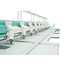 10+10 heads mixed flat taping cording coiling embroidery machine