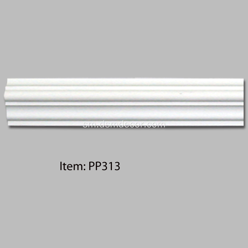 PU teuteuga Plain Panel Mouldings