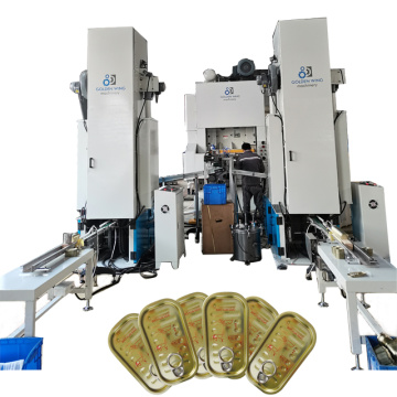 High-speed square sardine tin eoe lid production line