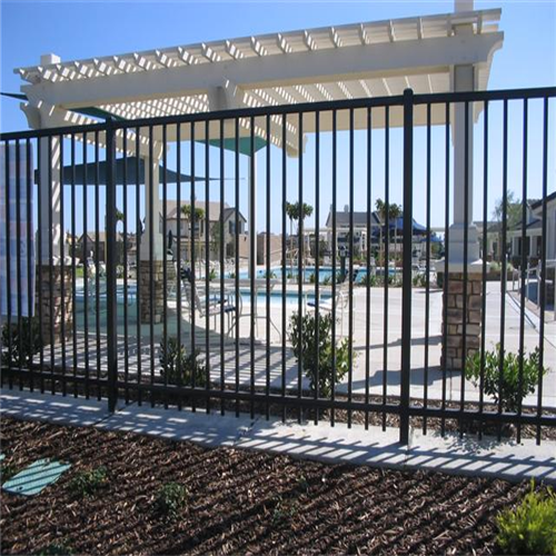 powder coated security backyard metal steel picket fence