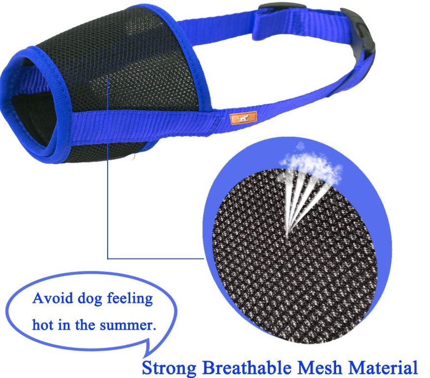 Dog Muzzle with Hook & Loop