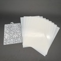 Em branco mylar stencil folha mylar filme 125 hum