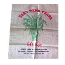 White polypropylene woven sacks