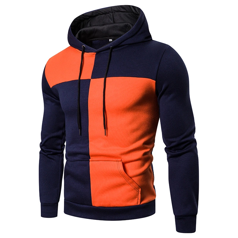 New Creative Spliced Sleeve Casual Sports Hoodie