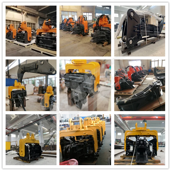 Excavator Attachments Hydraulic Rotating Type Vibratory Pile Hammer