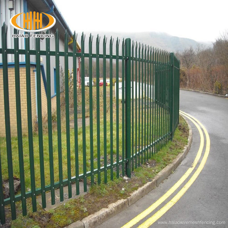 Haiao 2.4m galvanized steel garden security palisade fence