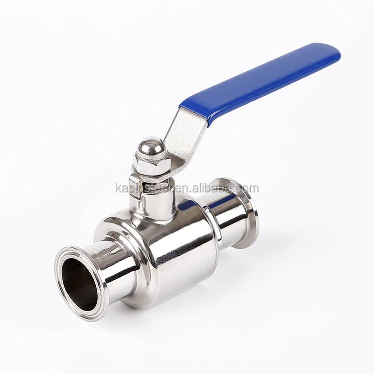 SS304/316L Sanitary Stainless Steel Clamped Tri Clamp Direct Way Ball Valve