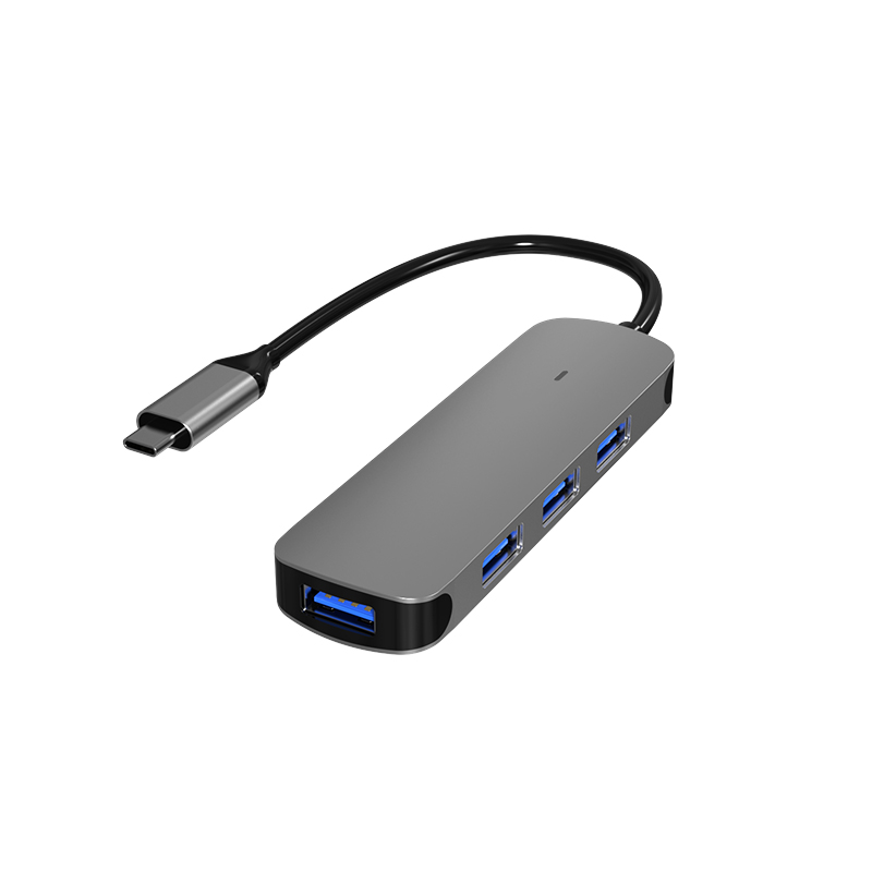 Hub Type-C USB3.0x1 2.0x3 Hub 3.0 для компьютера