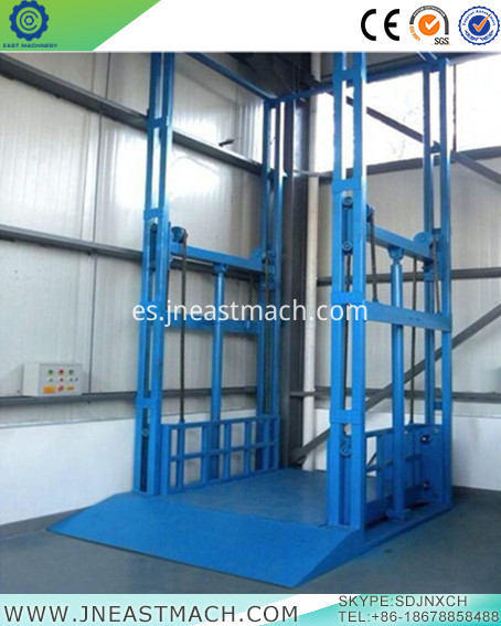 Sistema de estacionamiento vertical aprobado por Ce para elevador de carga Elevador de carril guía eléctrico Ce Approved Vertical Parking System For Freight Elevator Electric Guide Rail Lift