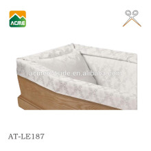 luxury best price white coffin lining