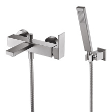 Brushed Nickel Wall Mount Tub Faucet