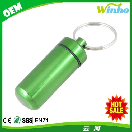 Winho metal pill holder keychain