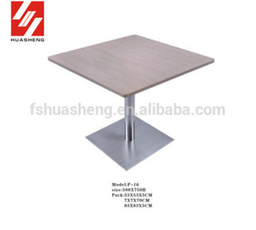 metal type base dining tables square