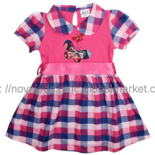 children clothes  girl summer dress with butterfly embroidery new styl