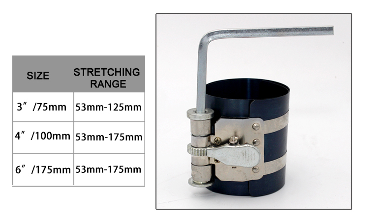 Piston ring compressor