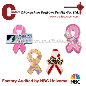 lapel pin manufacturers custom awareness ribbon lapel pin