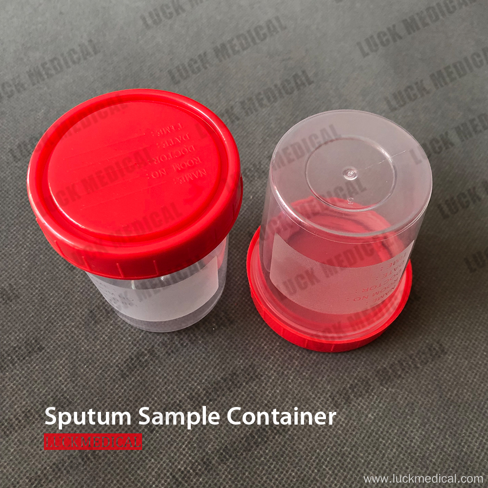 Virus Sampling Sputum Cup Plastic Specimen Container