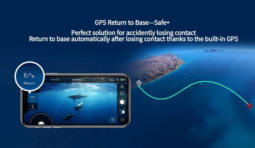 ROBOSEA BIKI Submersible Wireless Remote Control Underwater Drone with 4K HD Camera WIFI Connection Bionic Design Fish Robot Pet