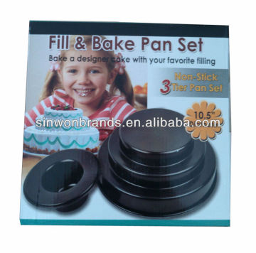 10.5" diameter 2013 fill and bake pan set