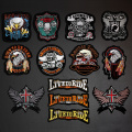 Motorcycle Embroidery Patches for Clothing Iron on