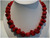 wholesale 18" 12-15mm red original coral beads necklace