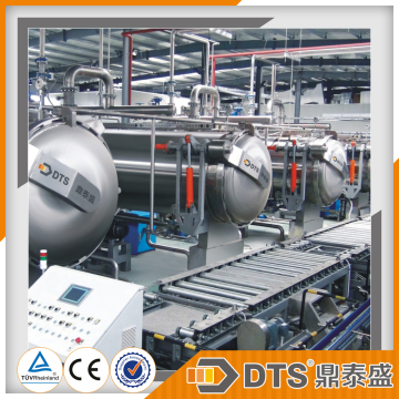 Horizontal Continuous Sterilization Line for canned food&beverage /Nestle coffee automatic line/beverage sterilization autoclave