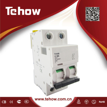 2015 High Quality New Type MCB C16 16A CE Mark Miniature Circuit Breaker TH5B MCB 2P On Sale