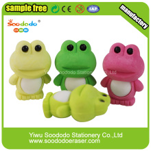 Green Frog Shaped Eraser