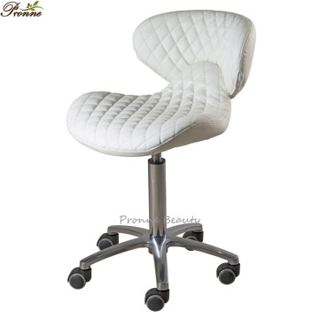 Height Adjustable Diamond Quilted Pedicure Manicure Technician Stool