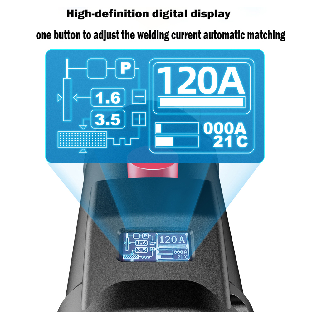 220 V 3000W Handheld Electric Welding Machine Home Automatic Digital Intelligent Welding Machine Current Thrust Adjustment Knob